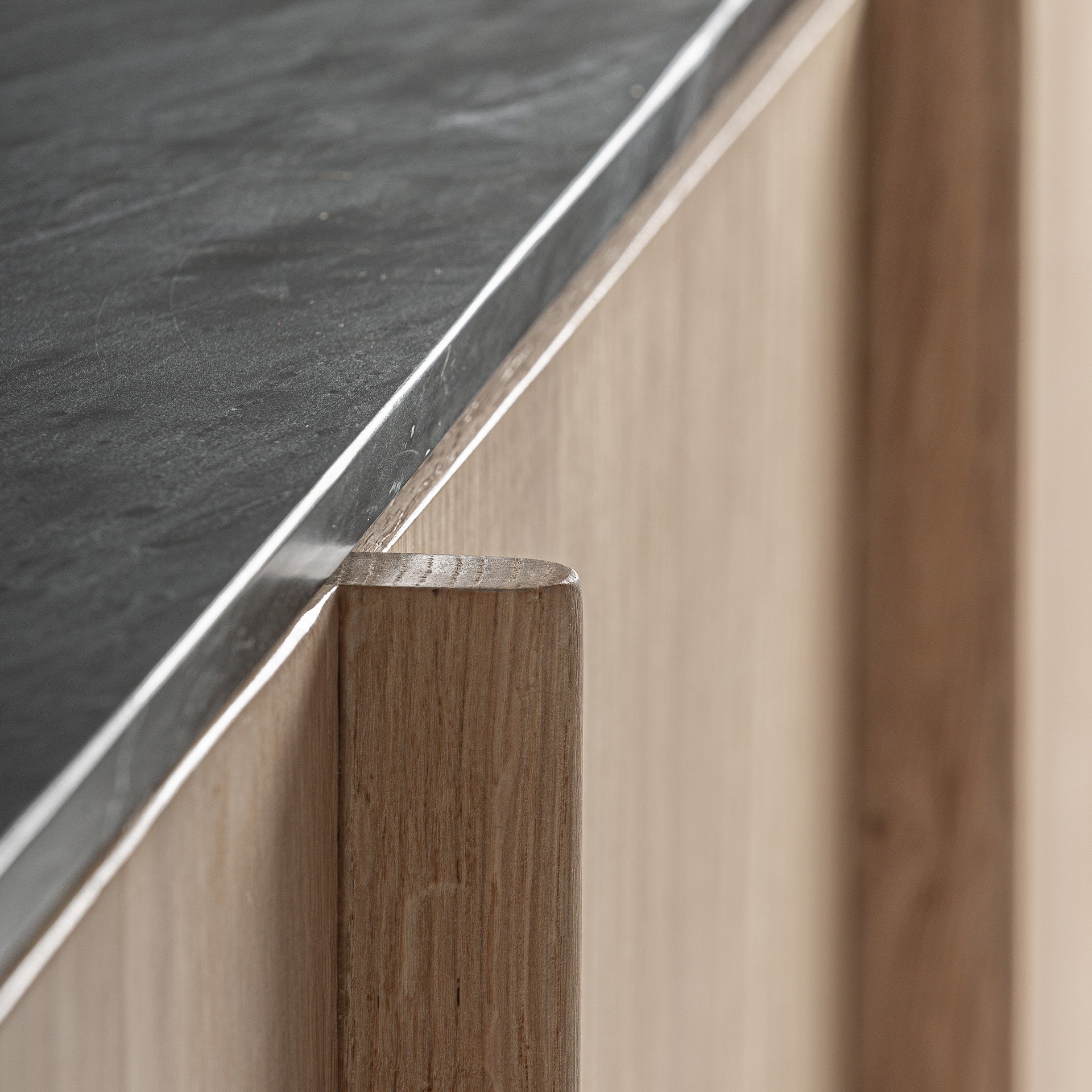 Nara Oak Wood Sideboard - 73cm - Maison Rêves UK