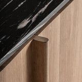 Nara Oak Wood Sideboard - 56cm - Maison Rêves UK