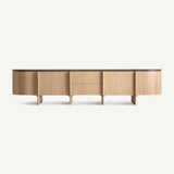 Nara Oak Wood Sideboard - 57cm - Maison Rêves UK