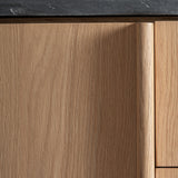 Nara Oak Wood Sideboard - 57cm - Maison Rêves UK