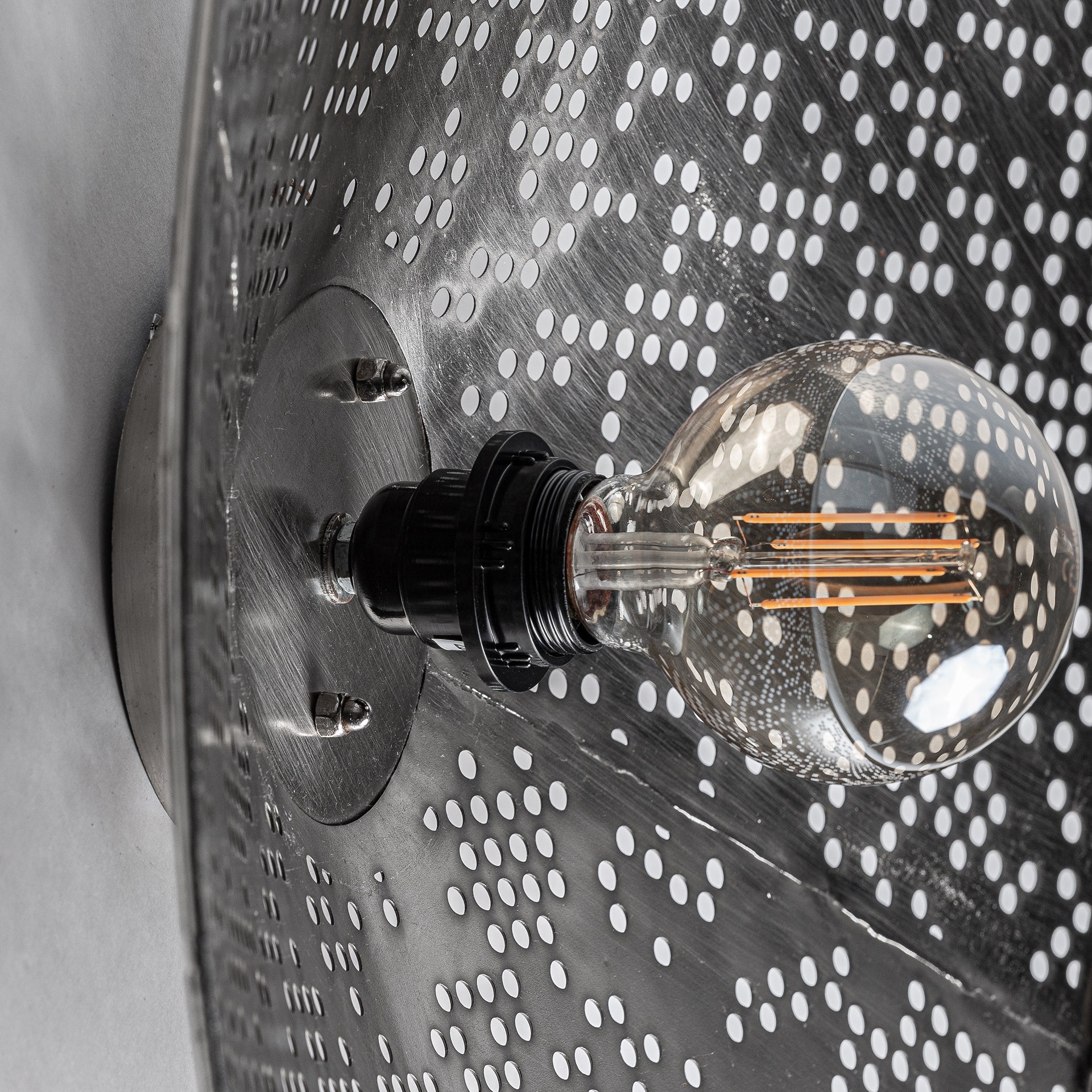 Jacquard Steel Wall Lamp - 13cm - Maison Rêves UK