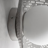 Jacquard Steel Wall Lamp - 21cm - Maison Rêves UK