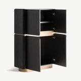 Prayon Black Wardrobe - Maison Rêves UK