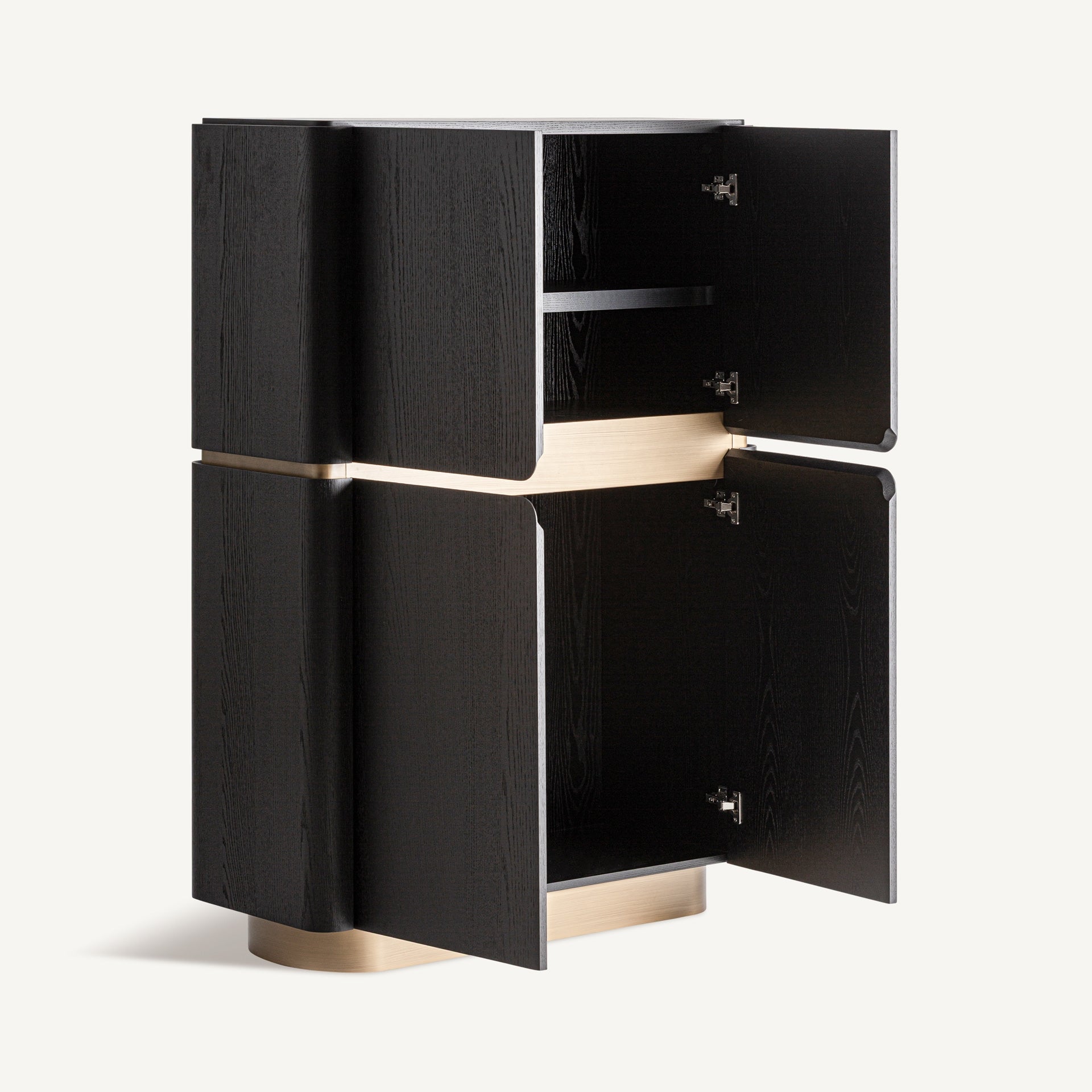 Prayon Black Wardrobe - Maison Rêves UK
