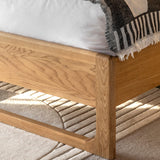 Artisan 4'6 Bed Natural Oak Wood - Maison Rêves UK