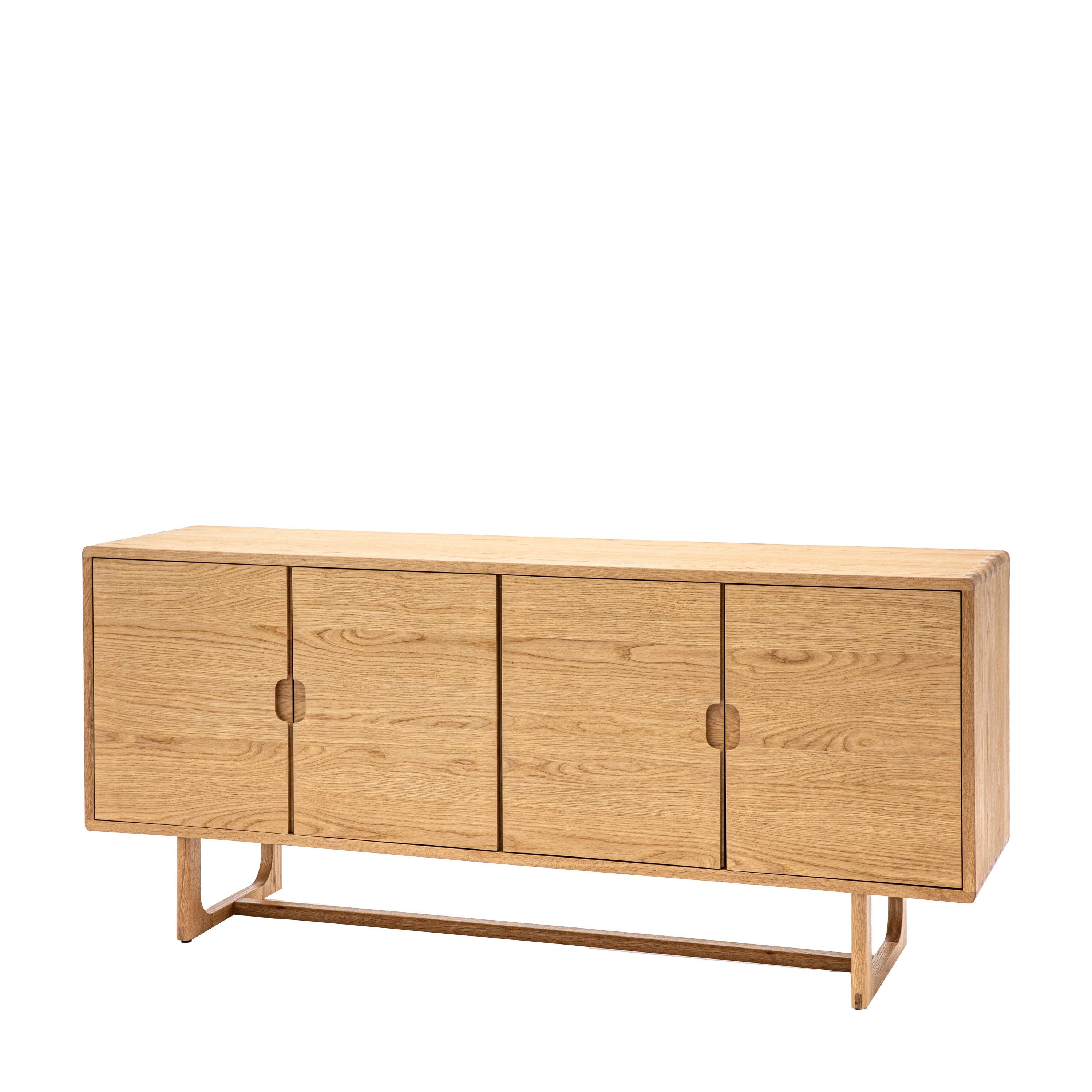 Artisan 4 Door Sideboard Natural Oak Wood - Maison Rêves UK