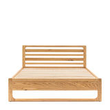 Artisan 5' Bed Natural Oak Wood - Maison Rêves UK