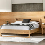 Artisan 5' Bed Natural Oak Wood - Maison Rêves UK