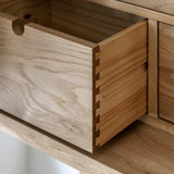 Artisan Cocktail Cabinet Natural Oak Wood - Maison Rêves UK