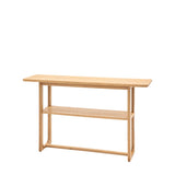 Artisan Console Table Natural Oak Wood - Maison Rêves UK