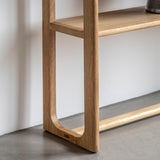 Artisan Console Table Natural Oak Wood - Maison Rêves UK