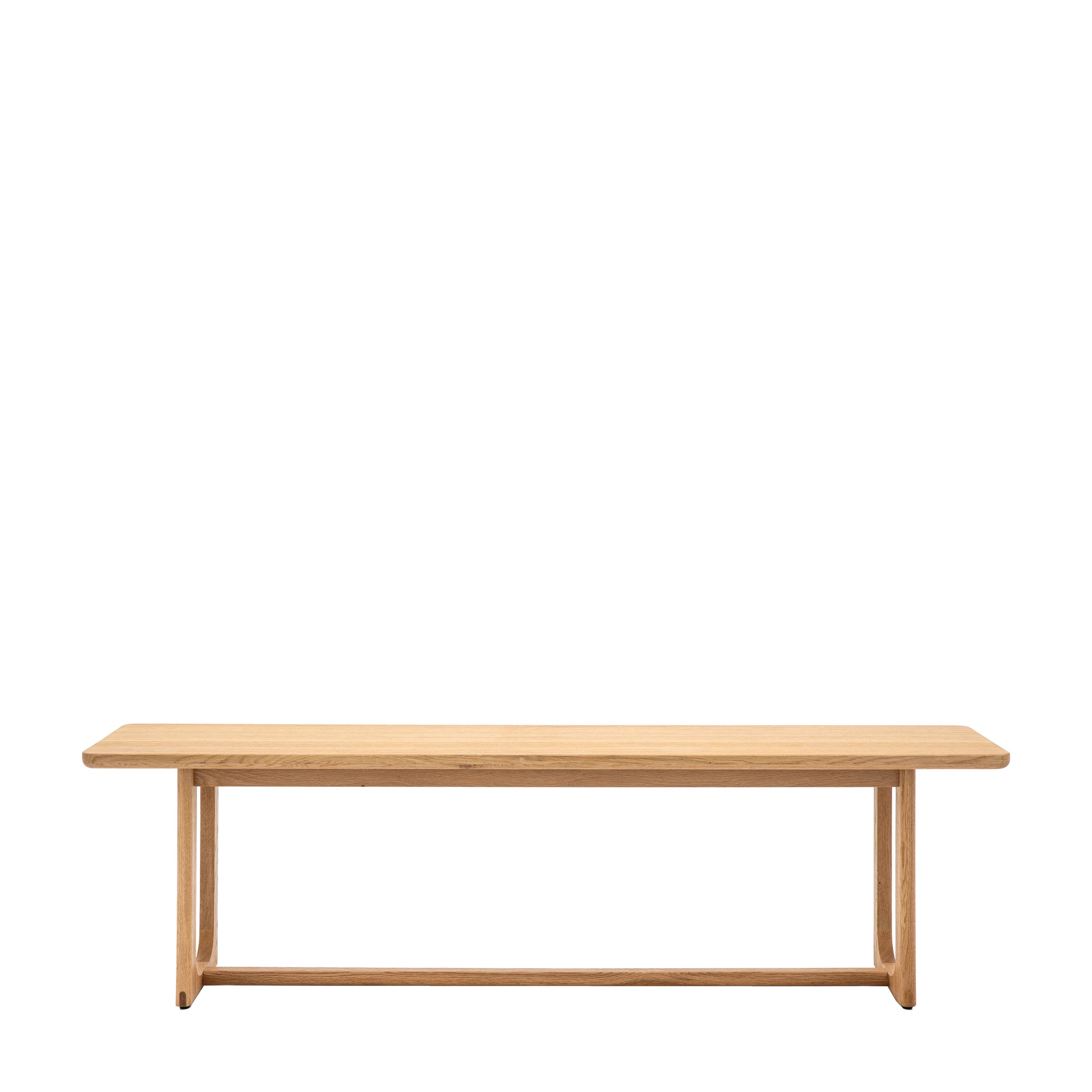 Artisan Dining Bench Natural Oak Wood - Maison Rêves UK