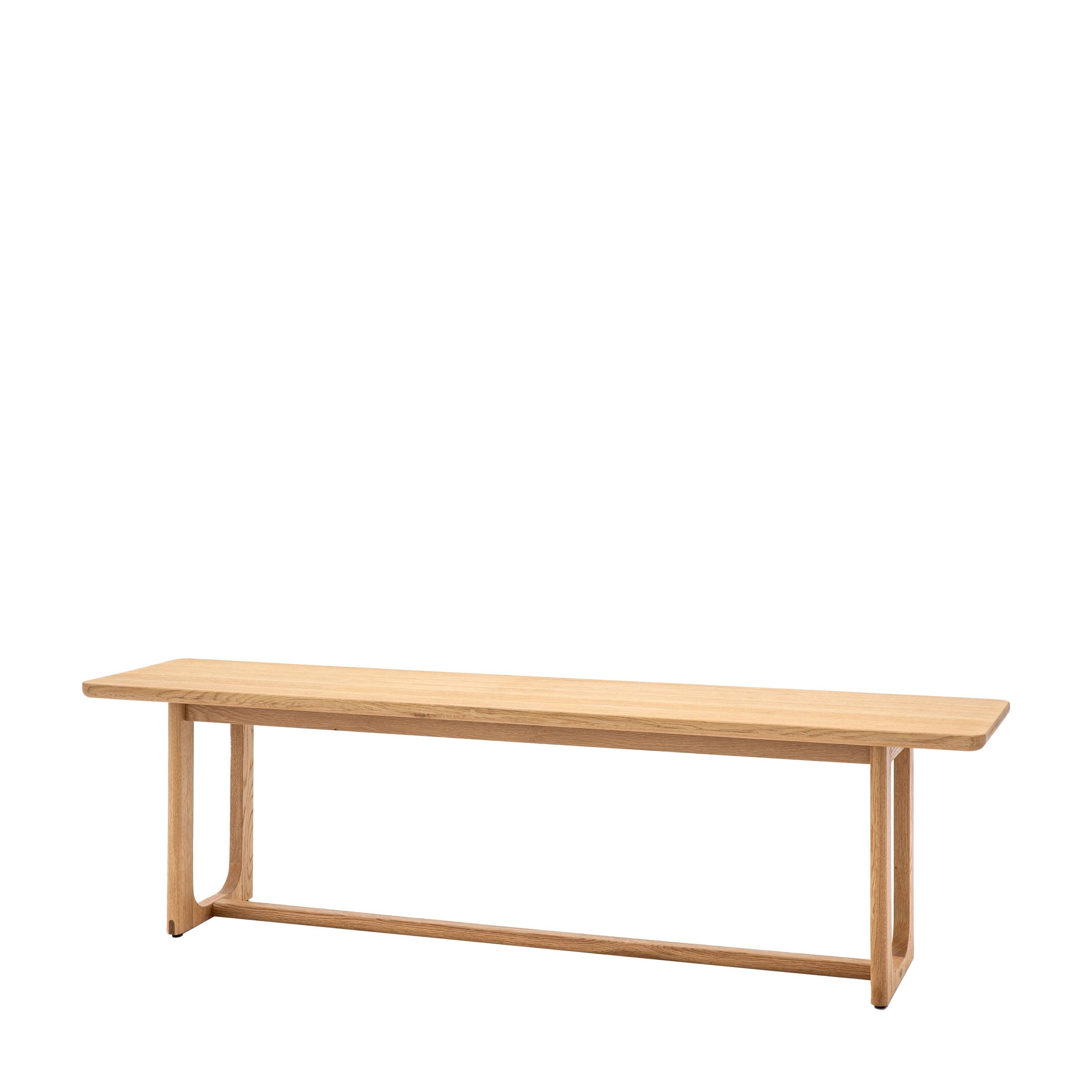 Artisan Dining Bench Natural Oak Wood - Maison Rêves UK