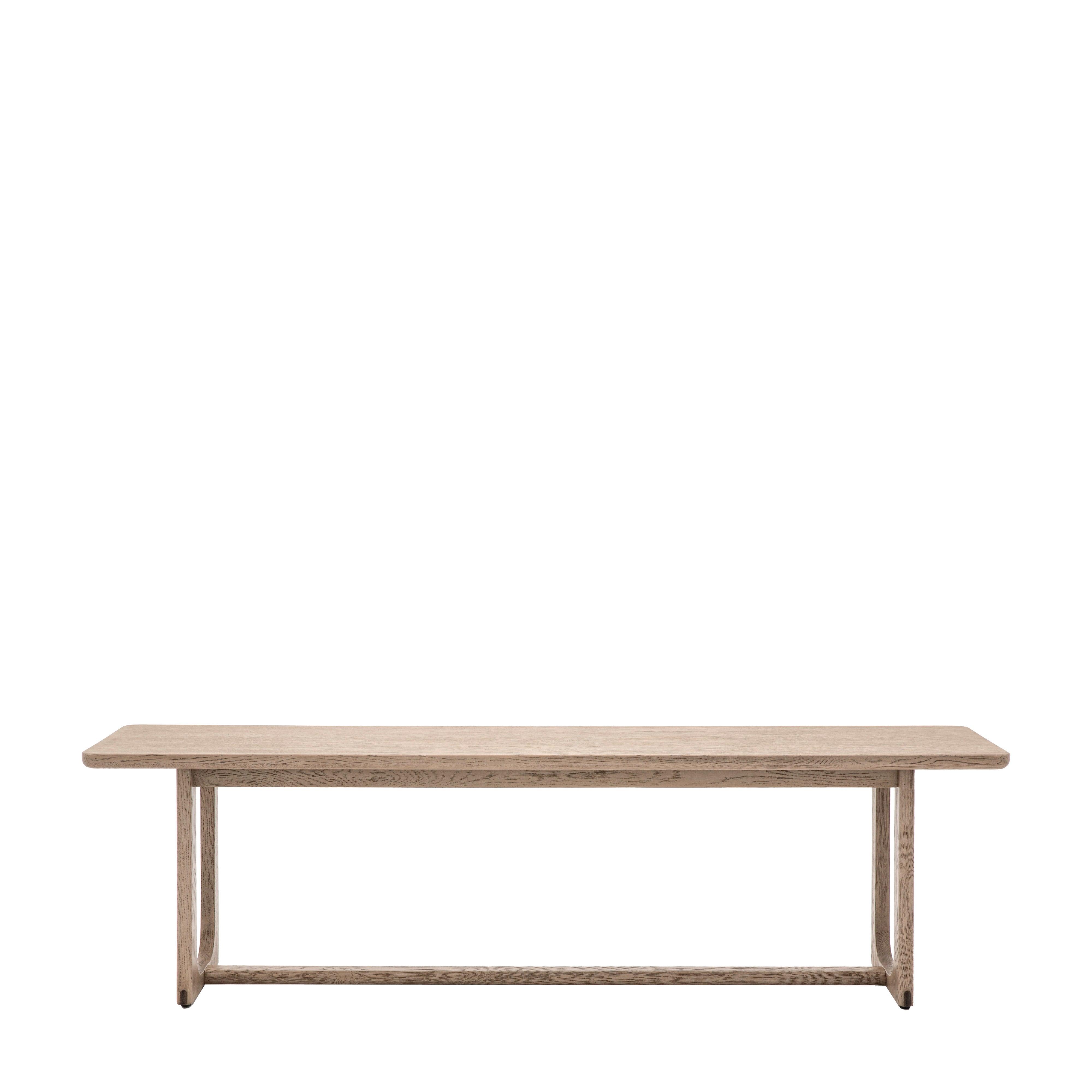 Artisan Dining Bench Smoked Oak Wood - Maison Rêves UK