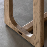 Artisan Dining Bench Smoked Oak Wood - Maison Rêves UK