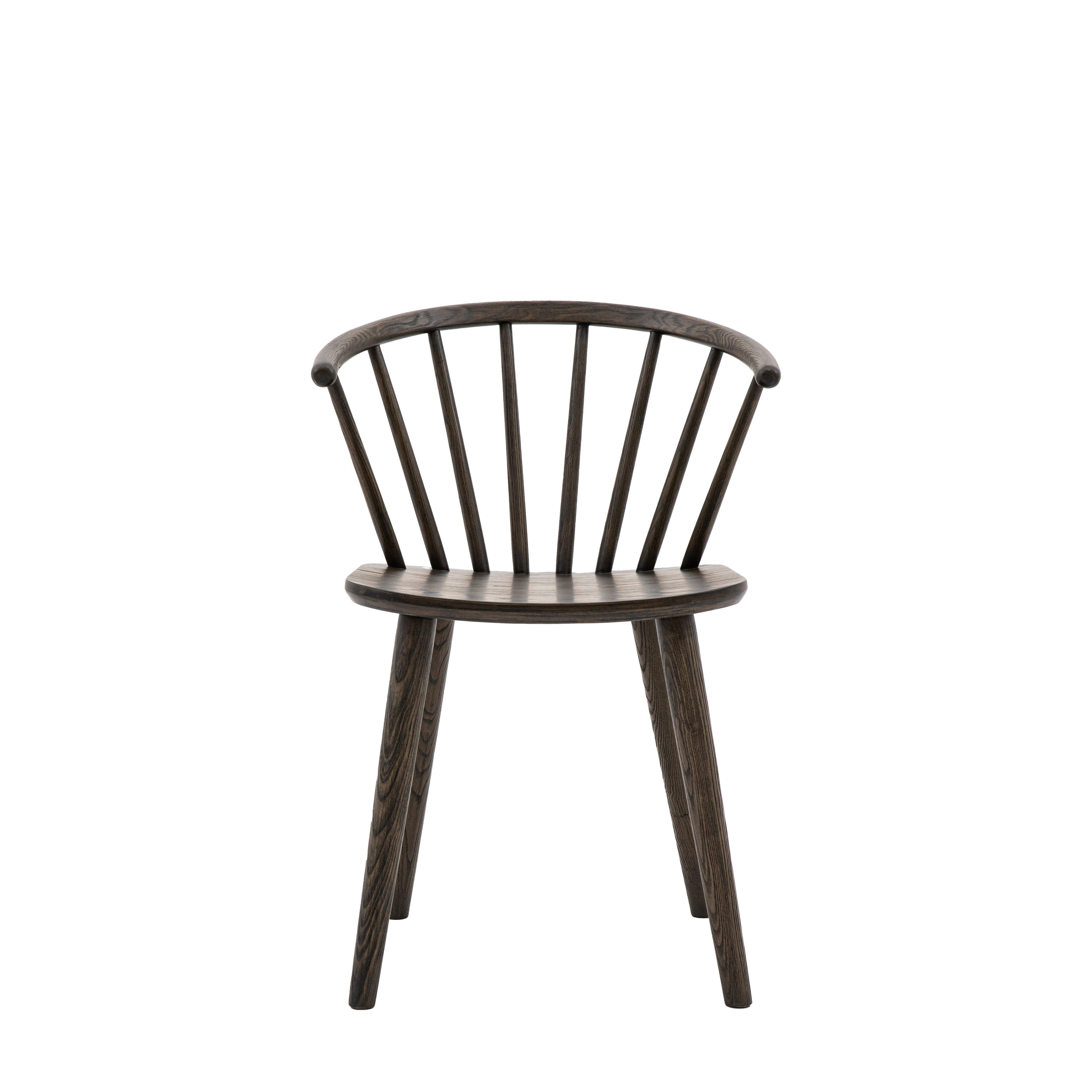 Artisan Dining Chair Mocha Oak Wood (2pk) - Maison Rêves UK