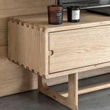 Artisan Media Unit Natural Oak Wood - Maison Rêves UK