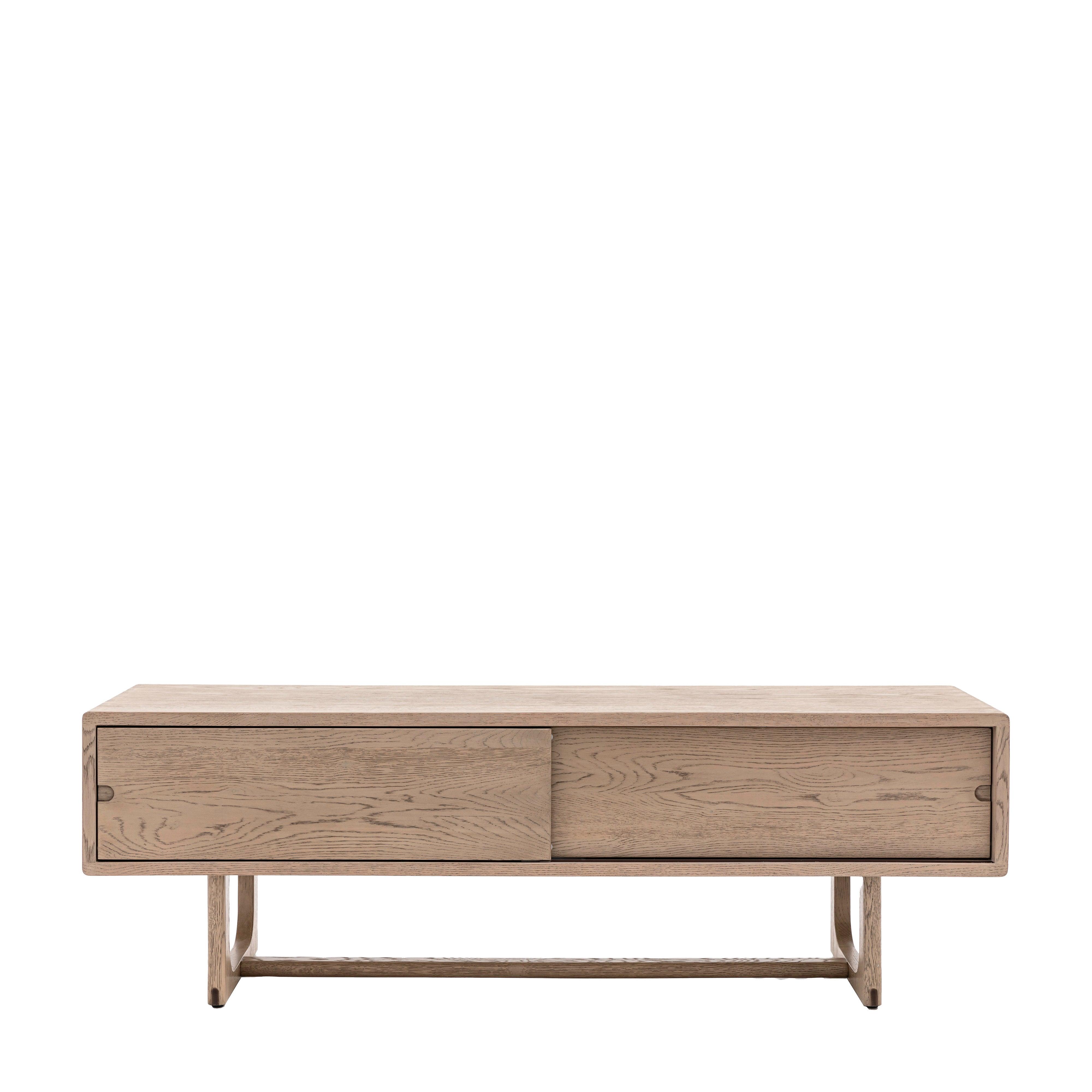 Artisan Media Unit Smoked Oak Wood - Maison Rêves UK