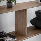 Artisan Open Display Smoked Oak Wood - Maison Rêves UK