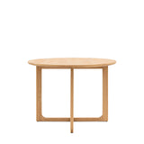 Artisan Round Dining Table Natural Oak Wood - Maison Rêves UK