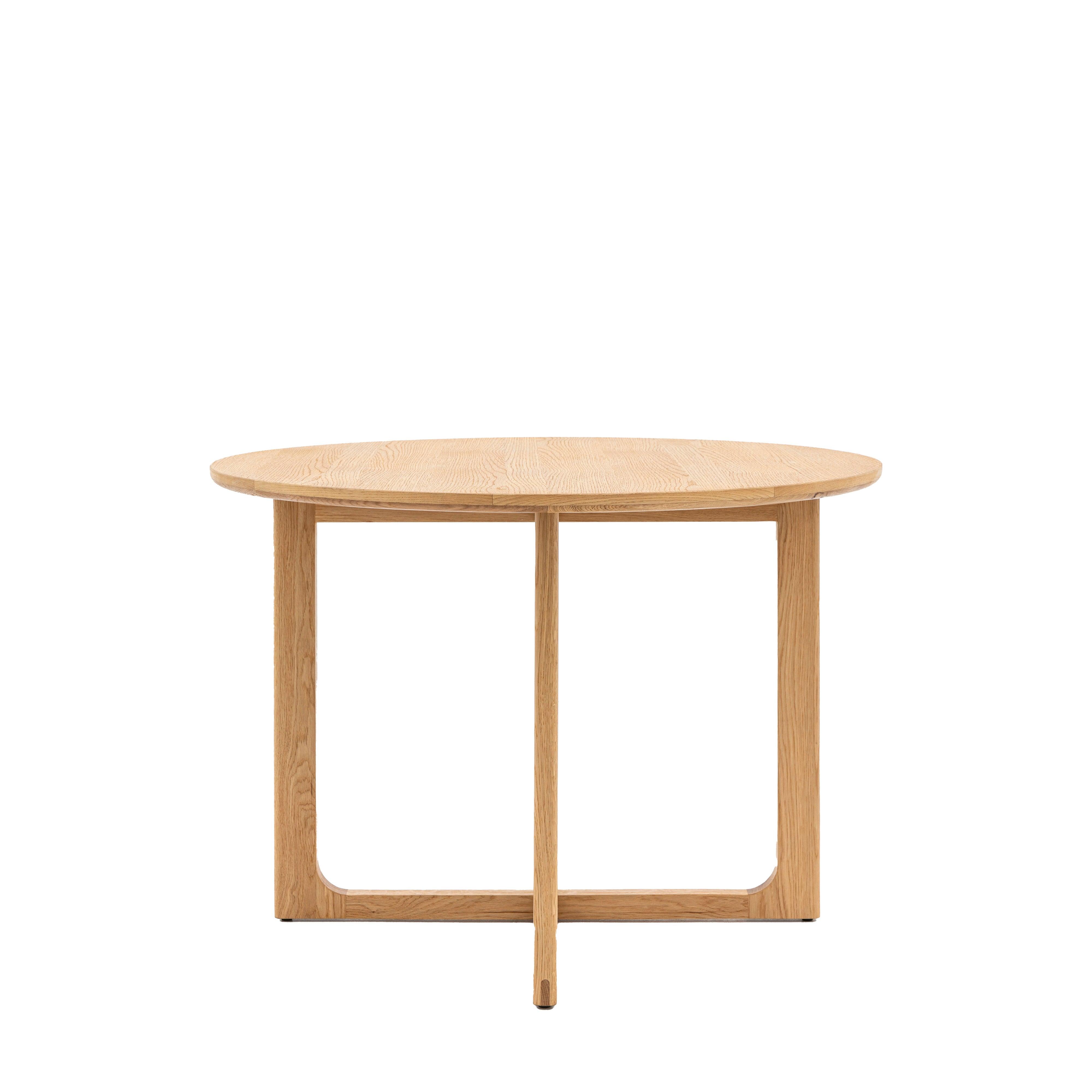 Artisan Round Dining Table Natural Oak Wood - Maison Rêves UK