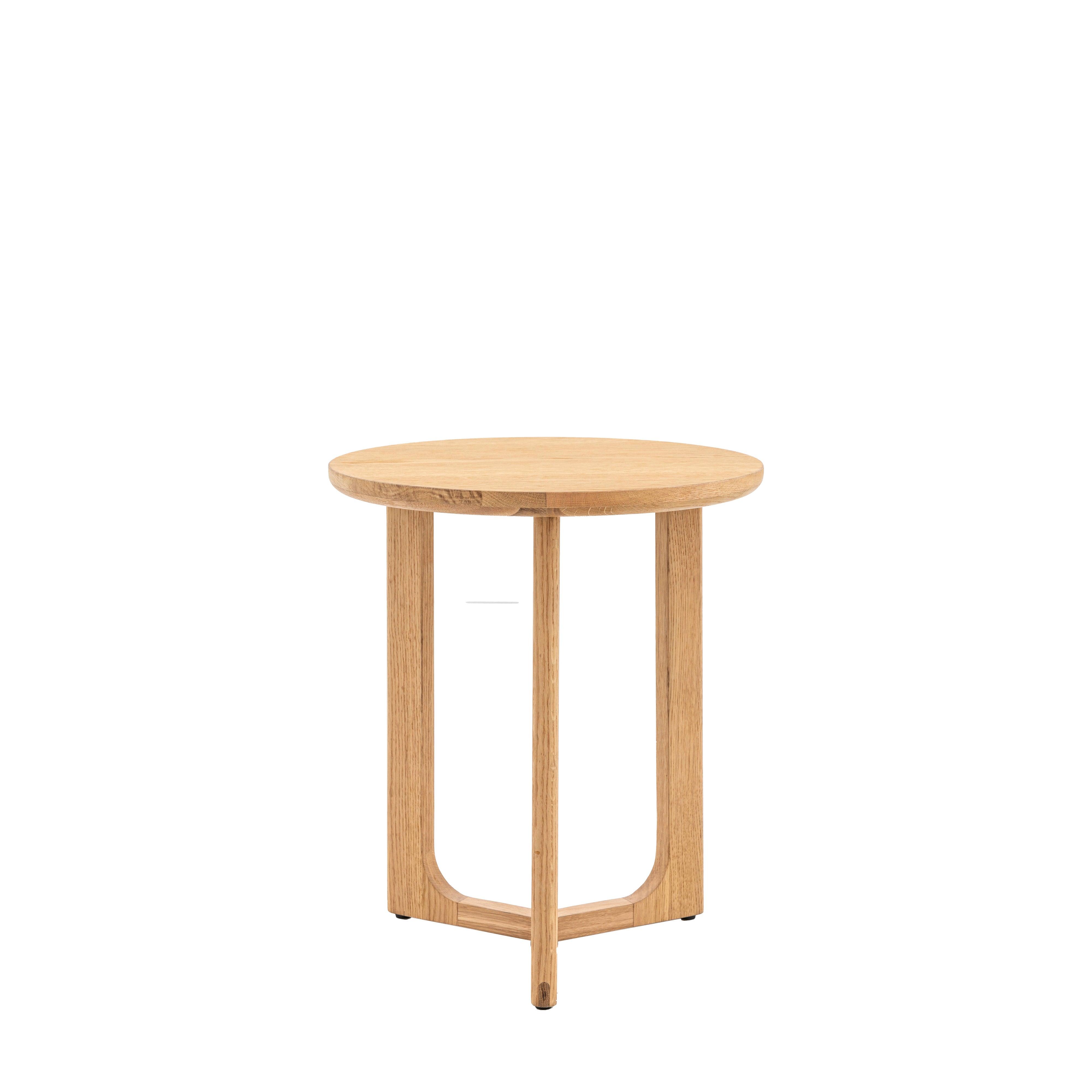 Artisan Side Table Natural Oak Wood - Maison Rêves UK