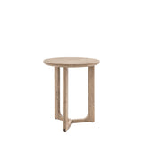 Artisan Side Table Smoked Oak Wood - Maison Rêves UK