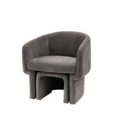 Astra Armchair Anthracite Fabric - Maison Rêves UK