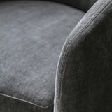 Astra Armchair Anthracite Fabric - Maison Rêves UK