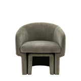 Astra Armchair Grey Fabric - Maison Rêves UK