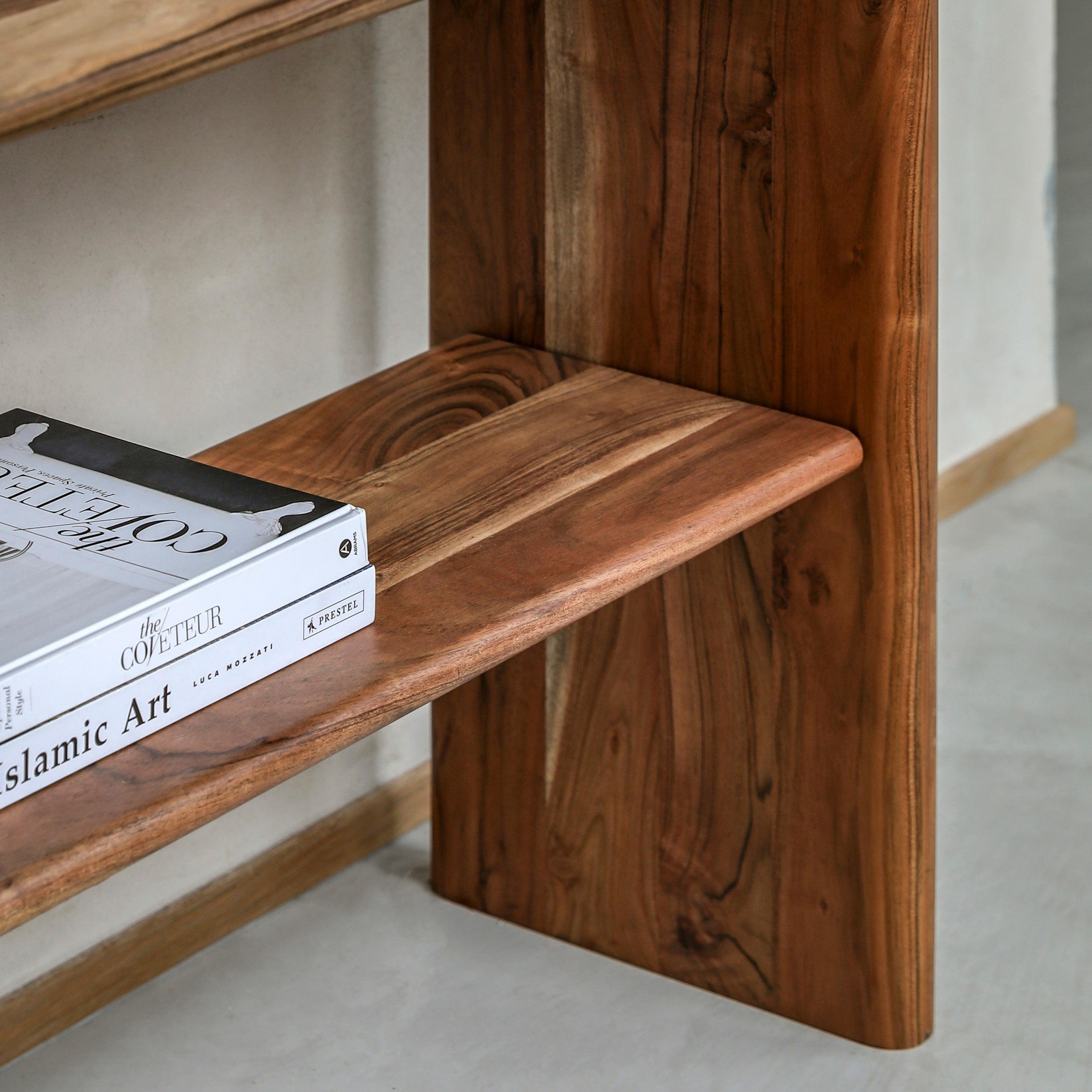 Avant Natural Acacia Wood Console Table - Maison Rêves UK