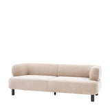 Azure 3 Seater Sofa Cream Fabric - Maison Rêves UK