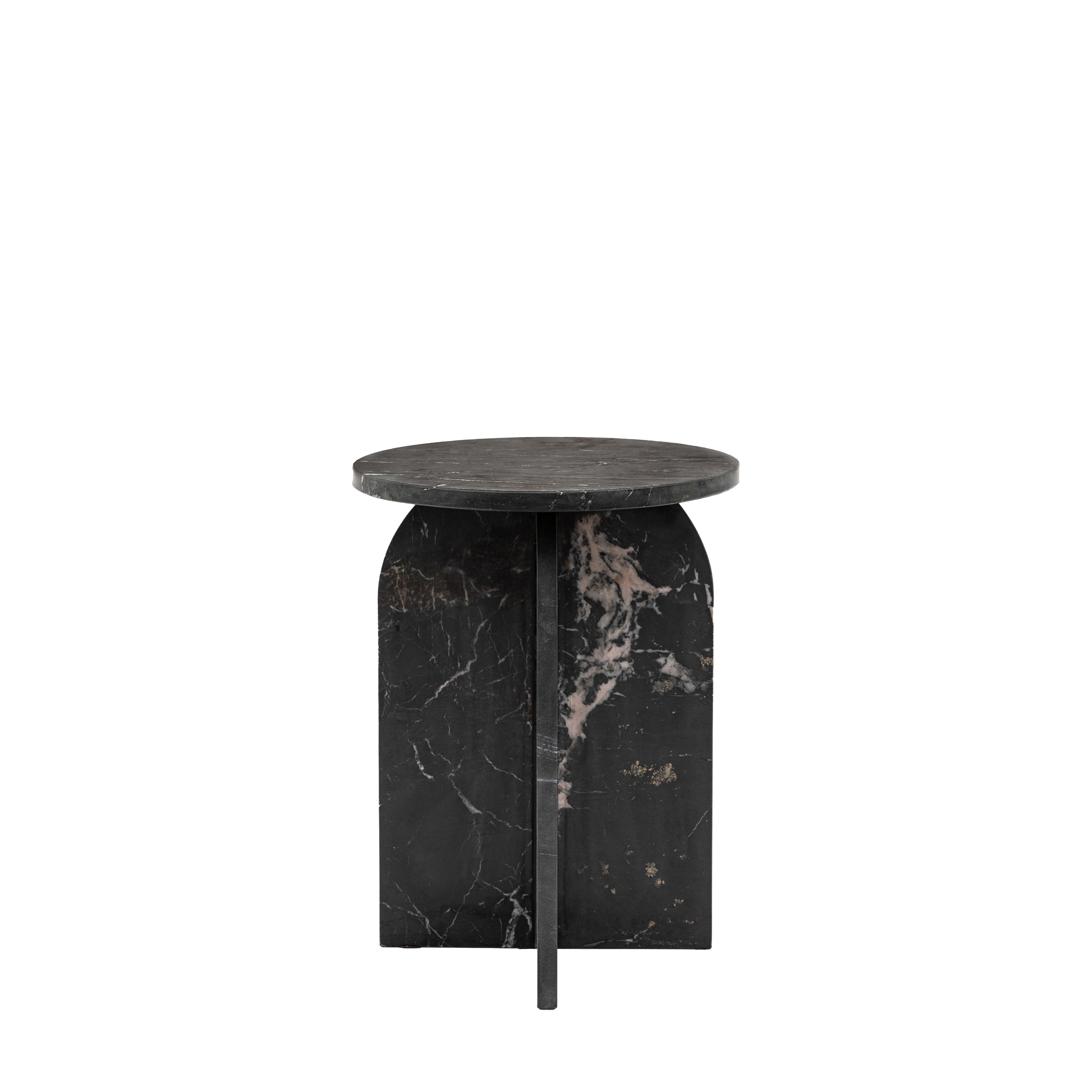 Azure Side Table Black Marble - Maison Rêves UK