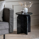 Azure Side Table Black Marble - Maison Rêves UK