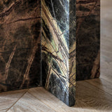 Azure Side Table Ember Marble - Maison Rêves UK