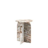 Azure Side Table Natural Marble - Maison Rêves UK