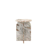 Azure Side Table Natural Marble - Maison Rêves UK