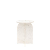 Azure Side Table White Marble - Maison Rêves UK