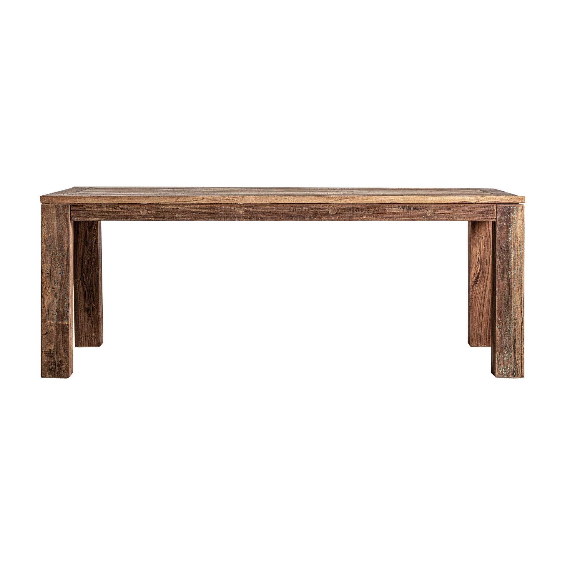 Backlyn Reclaimed Wood Rectangular Dining Table - Maison Rêves UK