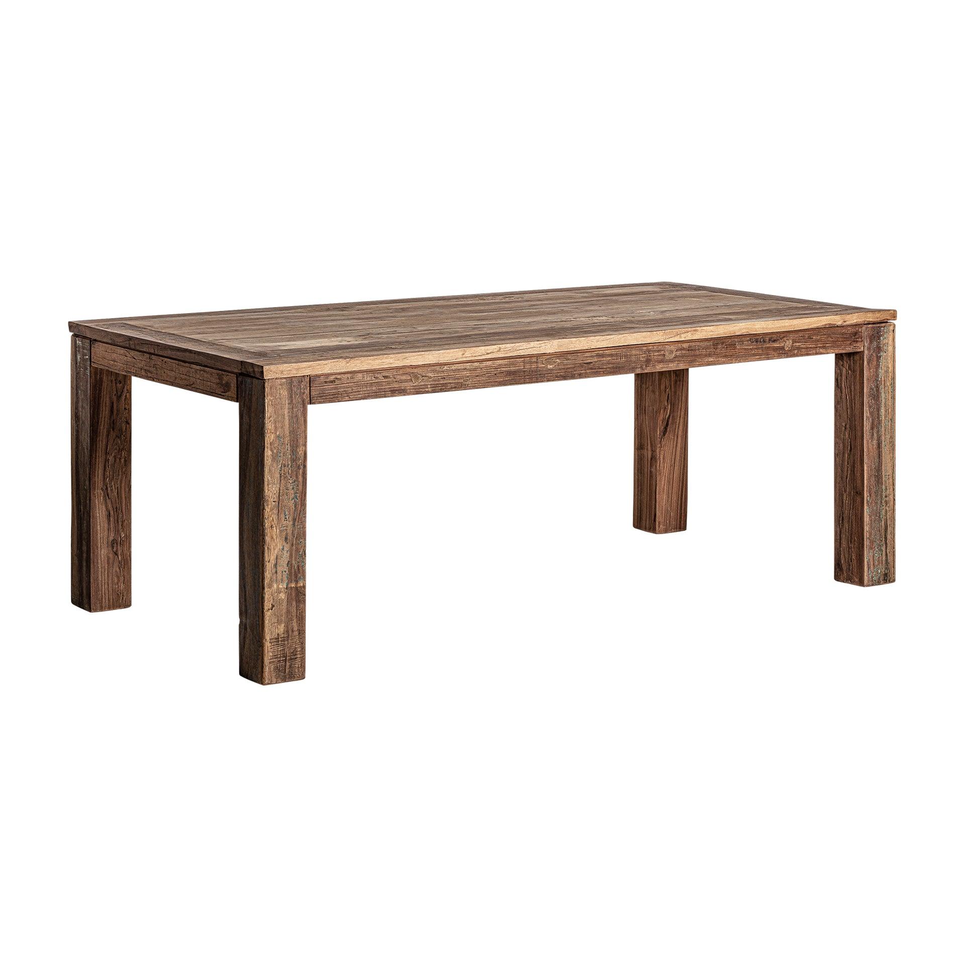 Backlyn Reclaimed Wood Rectangular Dining Table - Maison Rêves UK