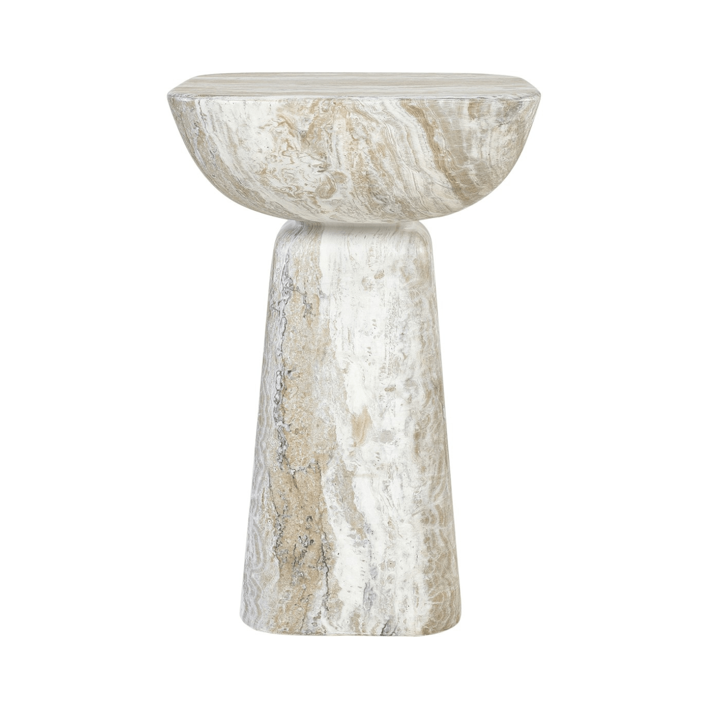 Balance Faux Marble Ocean GRC Occasional Table - Maison Rêves UK