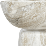 Balance Faux Marble Ocean GRC Occasional Table - Maison Rêves UK