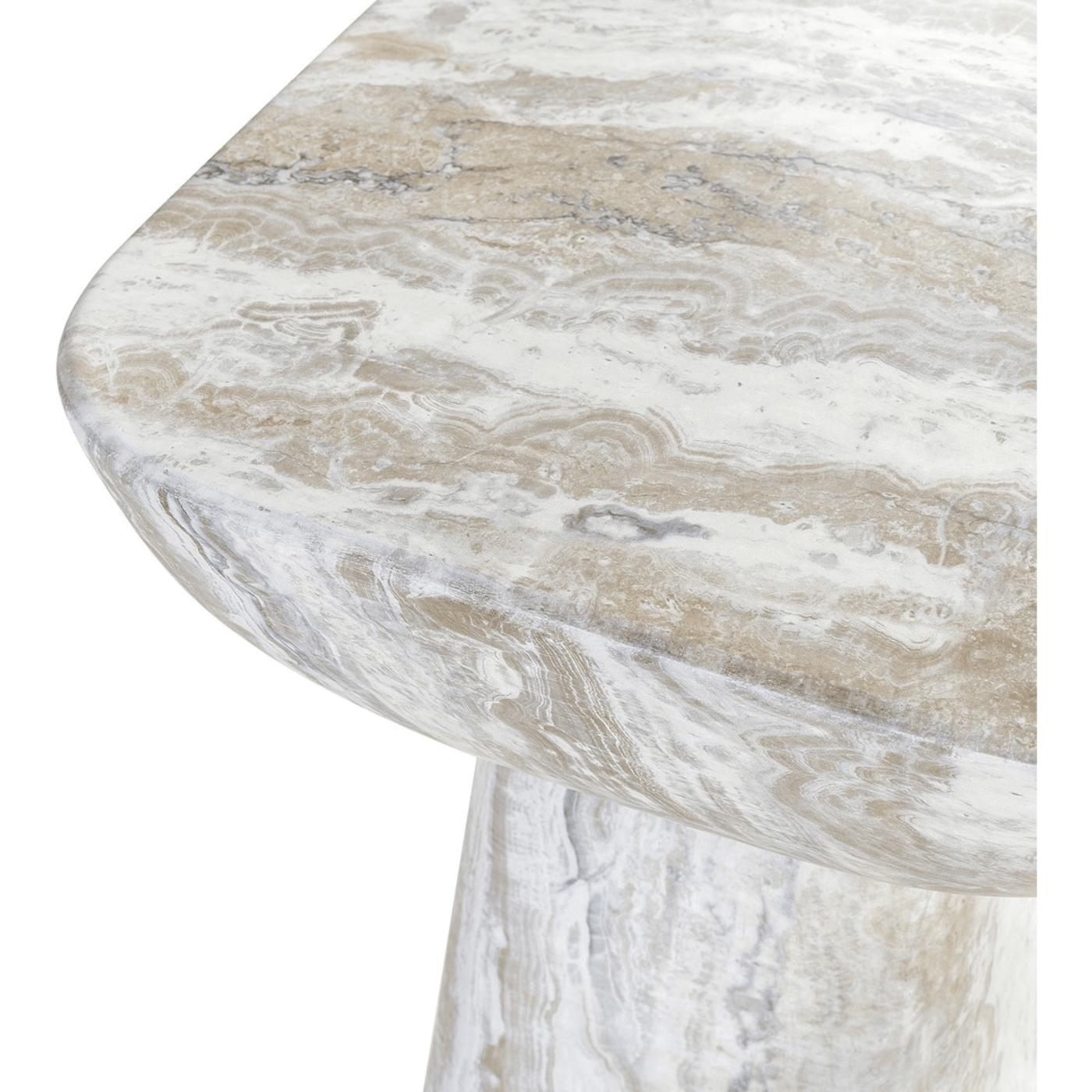 Balance Faux Marble Ocean GRC Occasional Table - Maison Rêves UK