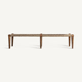 Tassarolo Jute Bench - Maison Rêves UK