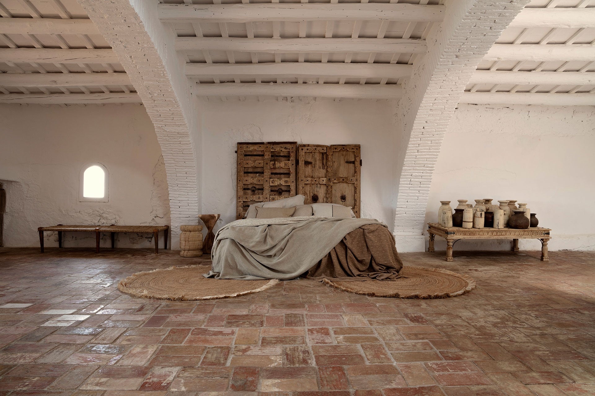 Tassarolo Jute Bench - Maison Rêves UK