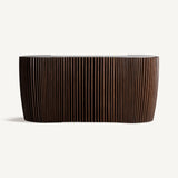 Hirson Acacia Wood Bar Counter - Maison Rêves UK