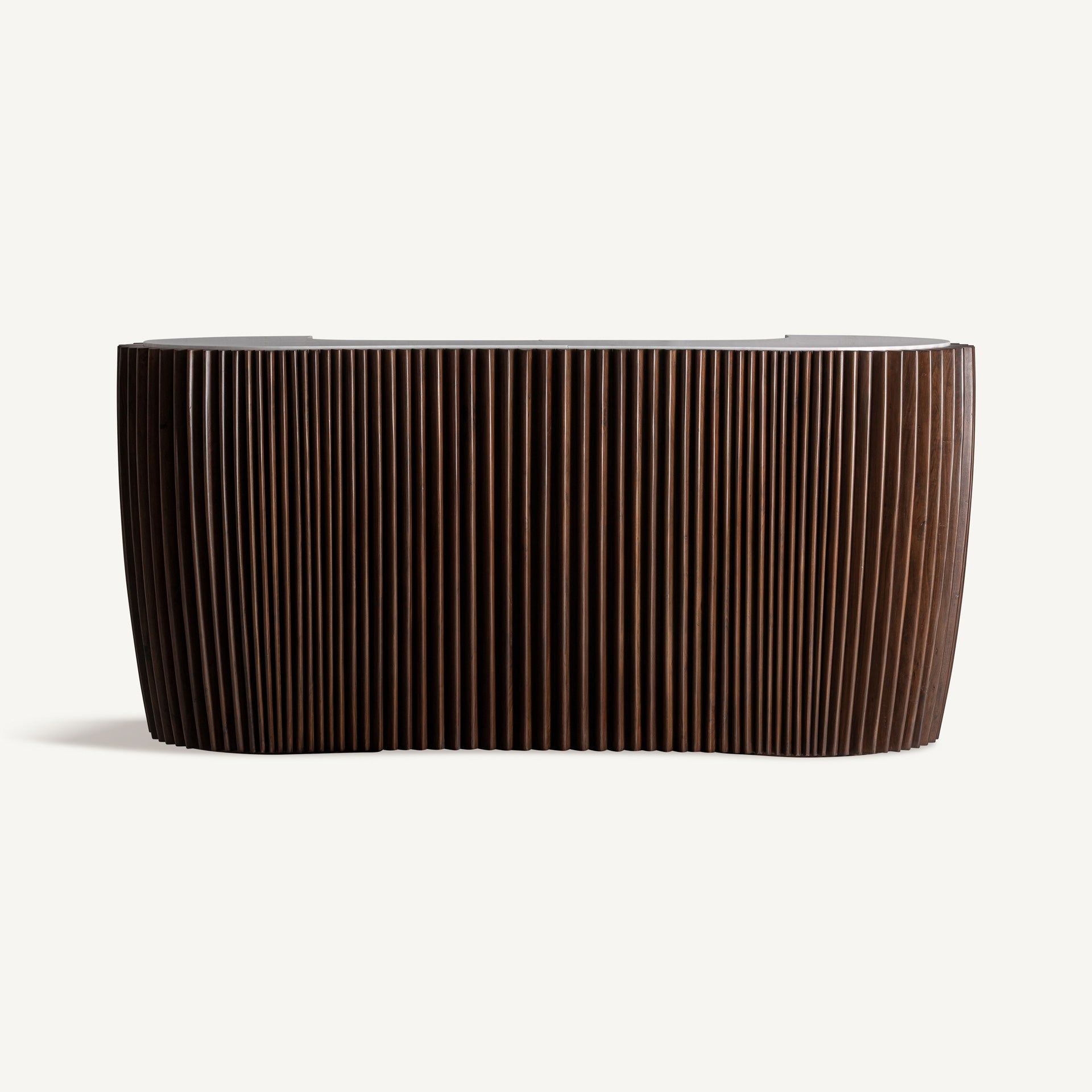 Hirson Acacia Wood Bar Counter - Maison Rêves UK