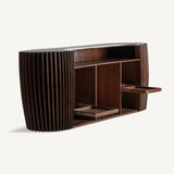 Hirson Acacia Wood Bar Counter - Maison Rêves UK