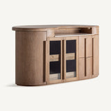 Marboz Oak Wood Bar Counter - Maison Rêves UK