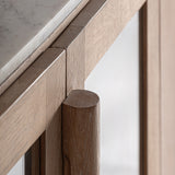 Marboz Oak Wood Bar Counter - Maison Rêves UK